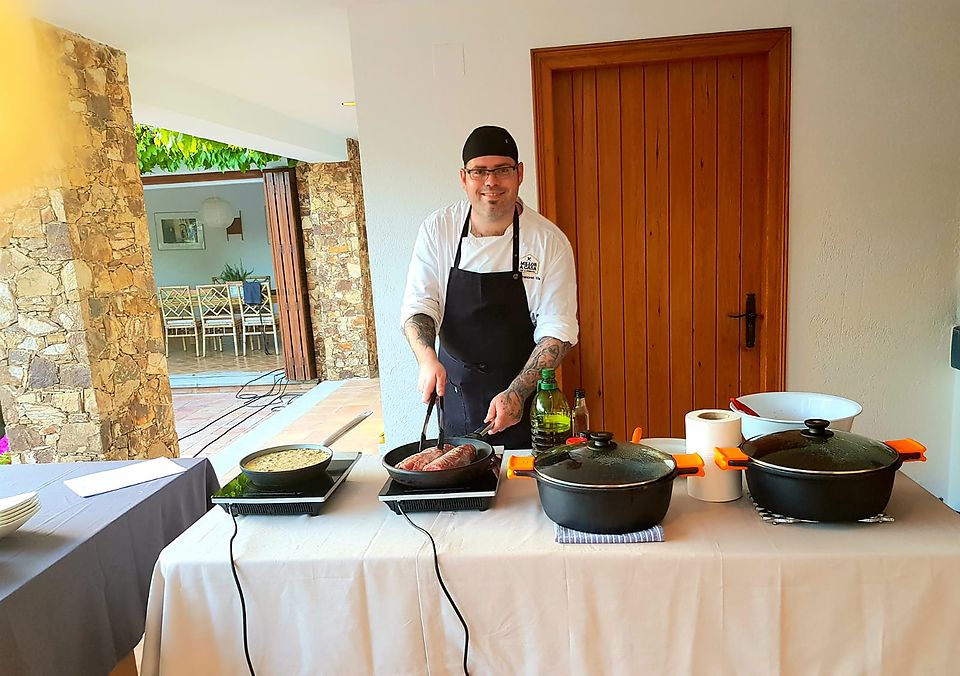 Xef privat a Calella de Palafrugell ( Costa Brava ) amb cuina de proximitat.
